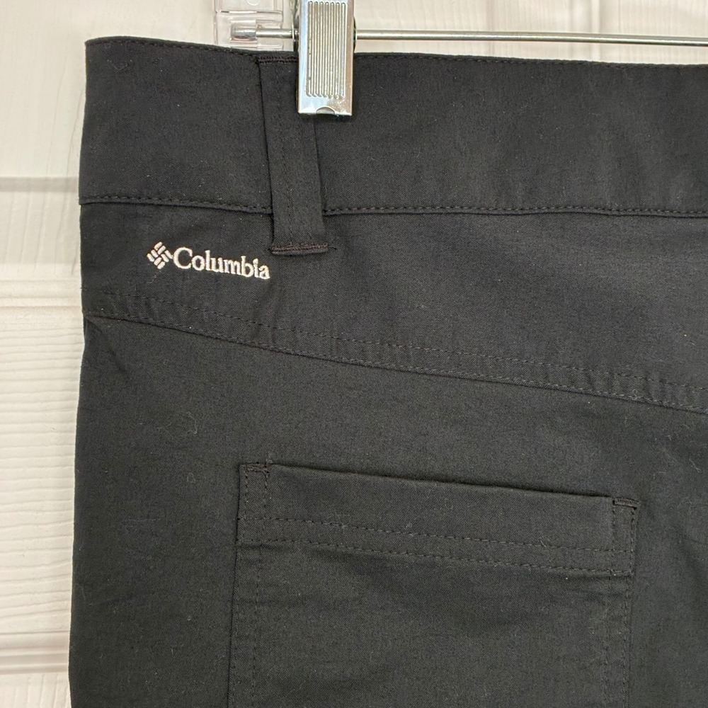 Columbia Omni Shield active pants Women's 12 plus tall Black Pockets Hiking - Picture 5 of 8
